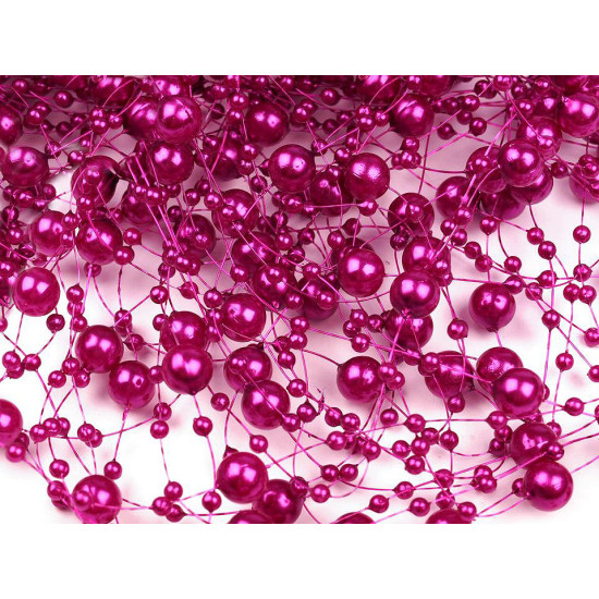 Ghirlandă decorativă perle, ø7 mm, lungime 130 cm - Mov deschis (4 Bucăți) Ghirlandă decorativă perle, ø7 mm, lungime 130 cm - Mov deschis (4 Bucăți)