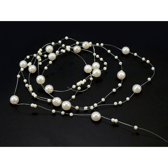 Ghirlandă decorativă perle, ø7 mm, lungime 130 cm - Mov deschis (4 Bucăți) Ghirlandă decorativă perle, ø7 mm, lungime 130 cm - Mov deschis (4 Bucăți)