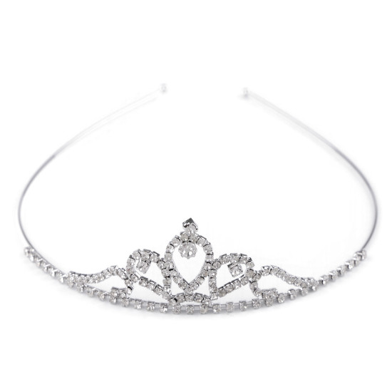 Diademă cu strasuri - Cristal (4 Bucăți) Diademă cu strasuri - Cristal (4 Bucăți)