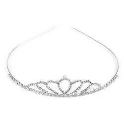 Diademă cu strasuri - Cristal (1 Bucată)