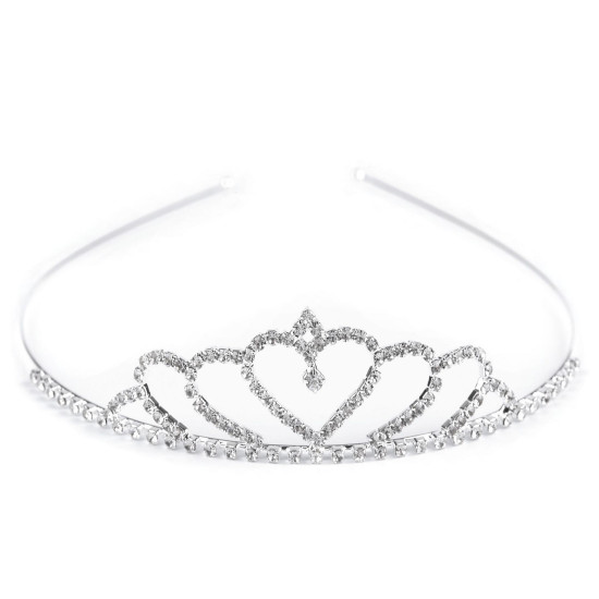 Diademă cu strasuri - Cristal (4 Bucăți) Diademă cu strasuri - Cristal (4 Bucăți)