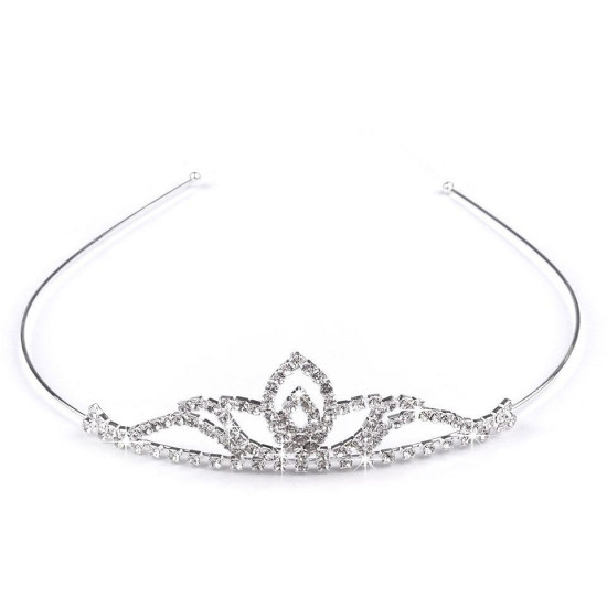Diademă cu strasuri - Cristal (4 Bucăți) Diademă cu strasuri - Cristal (4 Bucăți)