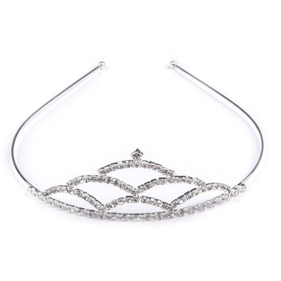 Diademă cu strasuri - Cristal (4 Bucăți) Diademă cu strasuri - Cristal (4 Bucăți)