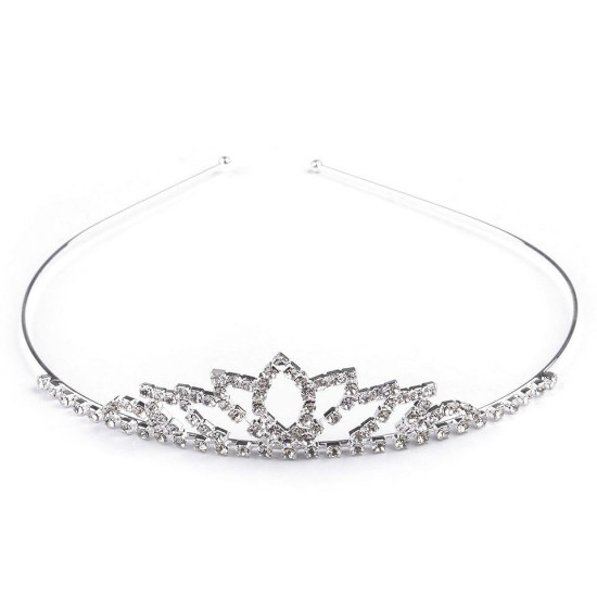 Diademă cu strasuri - Cristal (4 Bucăți) Diademă cu strasuri - Cristal (4 Bucăți)