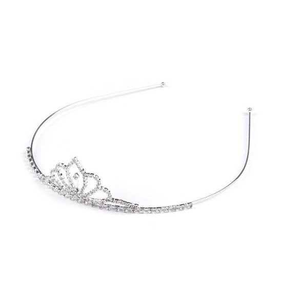 Diademă cu strasuri - Cristal (4 Bucăți) Diademă cu strasuri - Cristal (4 Bucăți)