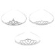Diademă cu strasuri - Cristal (4 Bucăți) Diademă cu strasuri - Cristal (4 Bucăți)