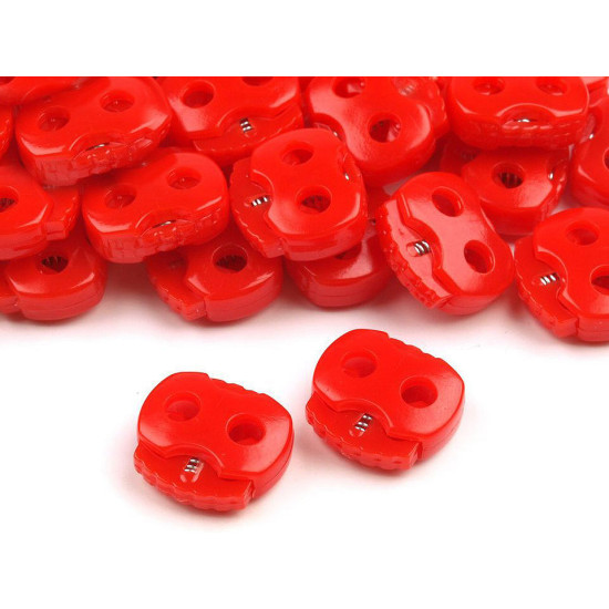 Opritori șnur, 2 găuri, 15x15 mm - Alb (50 Bucăți) Opritori șnur, 2 găuri, 15x15 mm - Alb (50 Bucăți)
