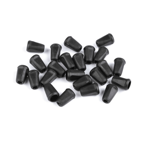 Capăt șnur, 12x17 mm - Negru (50 Bucăți) Capăt șnur, 12x17 mm - Negru (50 Bucăți)