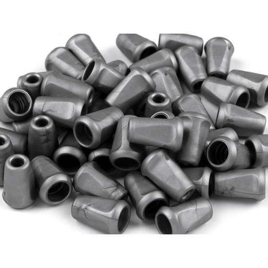 Capăt șnur, 12x17 mm - Negru (50 Bucăți) Capăt șnur, 12x17 mm - Negru (50 Bucăți)