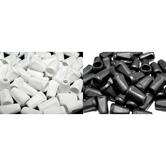 Capăt șnur, 12x17 mm - Negru (50 Bucăți) Capăt șnur, 12x17 mm - Negru (50 Bucăți)