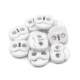 Opritori șnur, 2 găuri, 20x20 mm - Galben muștar (100 Bucăți) Opritori șnur, 2 găuri, 20x20 mm - Galben muștar (100 Bucăți)
