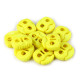 Opritori șnur, 2 găuri, 20x20 mm - Galben muștar (100 Bucăți) Opritori șnur, 2 găuri, 20x20 mm - Galben muștar (100 Bucăți)