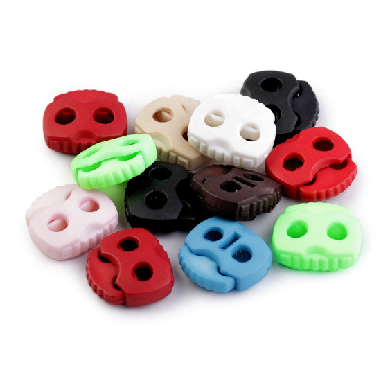 Opritori șnur, 2 găuri, 20x20 mm - Galben muștar (100 Bucăți) Opritori șnur, 2 găuri, 20x20 mm - Galben muștar (100 Bucăți)