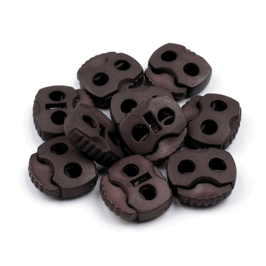 Opritori șnur, 2 găuri, 20x20 mm - Galben muștar (100 Bucăți) Opritori șnur, 2 găuri, 20x20 mm - Galben muștar (100 Bucăți)