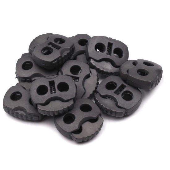 Opritori șnur, 2 găuri, 20x20 mm - Galben muștar (100 Bucăți) Opritori șnur, 2 găuri, 20x20 mm - Galben muștar (100 Bucăți)