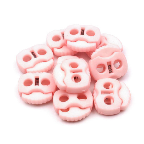 Opritori șnur, 2 găuri, 20x20 mm - Galben muștar (100 Bucăți) Opritori șnur, 2 găuri, 20x20 mm - Galben muștar (100 Bucăți)