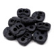 Opritori șnur, 2 găuri, 20x20 mm - Galben muștar (100 Bucăți) Opritori șnur, 2 găuri, 20x20 mm - Galben muștar (100 Bucăți)