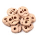 Opritori șnur, 2 găuri, 20x20 mm - Galben muștar (100 Bucăți) Opritori șnur, 2 găuri, 20x20 mm - Galben muștar (100 Bucăți)