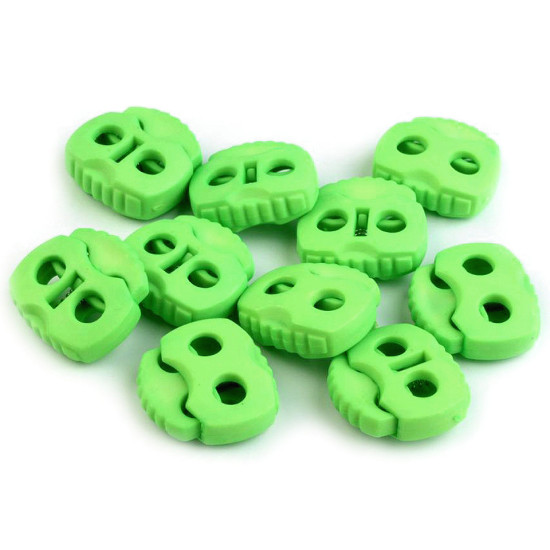 Opritori șnur, 2 găuri, 20x20 mm - Galben muștar (100 Bucăți) Opritori șnur, 2 găuri, 20x20 mm - Galben muștar (100 Bucăți)