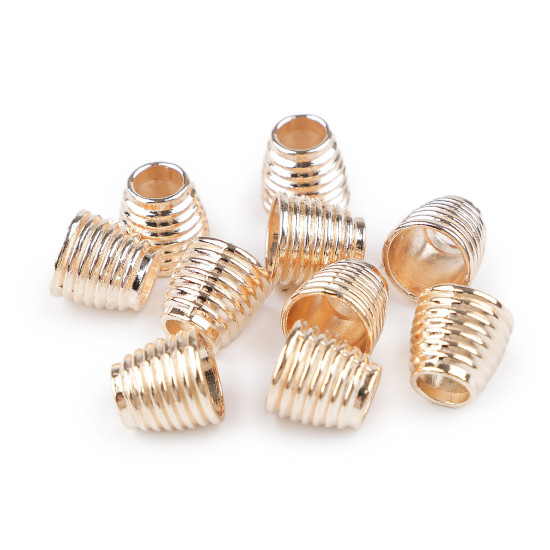 Capăt șnur, ø6,7 mm - Nichel (200 Bucăți) Capăt șnur, ø6,7 mm - Nichel (200 Bucăți)