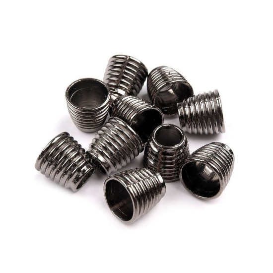 Capăt șnur, ø6,7 mm - Nichel (200 Bucăți) Capăt șnur, ø6,7 mm - Nichel (200 Bucăți)