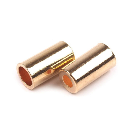 Capăt șnur, ø3,5 mm, ø5,5 mm - Lac negru (200 Bucăți) Capăt șnur, ø3,5 mm, ø5,5 mm - Lac negru (200 Bucăți)
