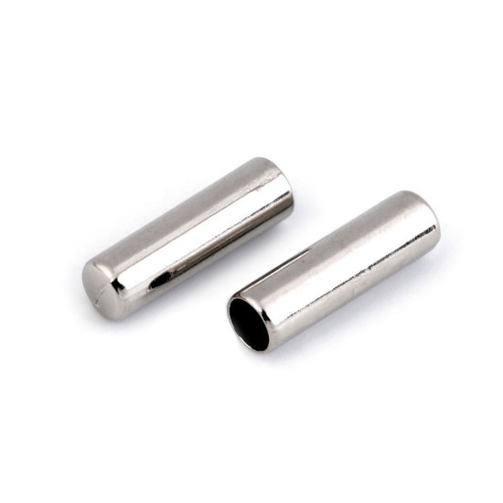 Capăt metalic șnur, ø4 mm - Nichel (400 Bucăți) Capăt metalic șnur, ø4 mm - Nichel (400 Bucăți)
