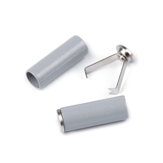 Capăt de șnur cu clips, ø5 mm - Albastru închis (20 Bucăți) Capăt de șnur cu clips, ø5 mm - Albastru închis (20 Bucăți)
