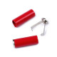 Capăt de șnur cu clips, ø5 mm - Albastru închis (20 Bucăți) Capăt de șnur cu clips, ø5 mm - Albastru închis (20 Bucăți)