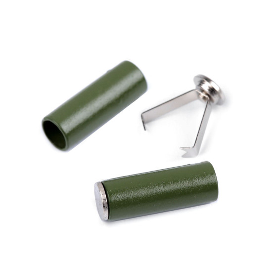 Capăt de șnur cu clips, ø5 mm - Albastru închis (20 Bucăți) Capăt de șnur cu clips, ø5 mm - Albastru închis (20 Bucăți)