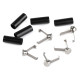 Capăt de șnur cu clips, ø5 mm - Albastru închis (20 Bucăți) Capăt de șnur cu clips, ø5 mm - Albastru închis (20 Bucăți)