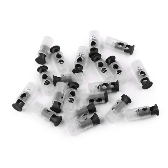 Opritori snur 9x24 mm - Roșu (50 Bucăți) Opritori snur 9x24 mm - Roșu (50 Bucăți)