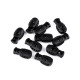 Opritori snur 15x27 mm - Negru (10 Bucăți)