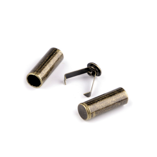 Capat de snur cu siguranta de ø6 mm - Alamă antică (200 Bucăți)