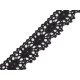 Dantelă bumbac croşetată, lățime 32 mm - Negru (90 Metri) Dantelă bumbac croşetată, lățime 32 mm - Negru (90 Metri)
