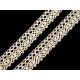 Dantelă bumbac croşetată, lățime 19 mm - Bej deschis (90 Metri) Dantelă bumbac croşetată, lățime 19 mm - Bej deschis (90 Metri)