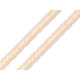 Dantelă bumbac croşetată, lățime 10 mm - Alb (30 Metri) Dantelă bumbac croşetată, lățime 10 mm - Alb (30 Metri)