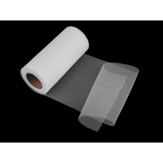 Tull decorativ, lățime 15 cm - Alb zăpadă (5 Bucăți) Tull decorativ, lățime 15 cm - Alb zăpadă (5 Bucăți)