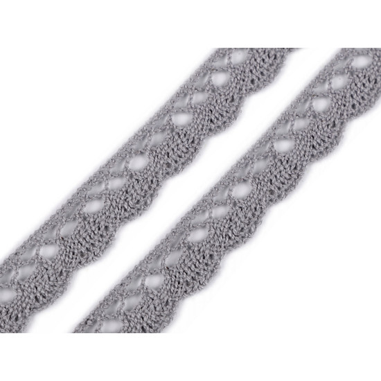 Dantelă bumbac croşetată, lățime 15 mm - Off white (27 Metri) Dantelă bumbac croşetată, lățime 15 mm - Off white (27 Metri)