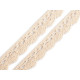 Dantelă bumbac croşetată, lățime 15 mm - Off white (27 Metri) Dantelă bumbac croşetată, lățime 15 mm - Off white (27 Metri)