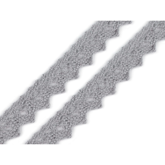 Dantelă bumbac croşetată, lățime 15 mm - Galben (81 Metri) Dantelă bumbac croşetată, lățime 15 mm - Galben (81 Metri)