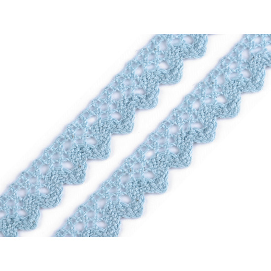 Dantelă bumbac croşetată, lățime 15 mm - Galben (81 Metri) Dantelă bumbac croşetată, lățime 15 mm - Galben (81 Metri)