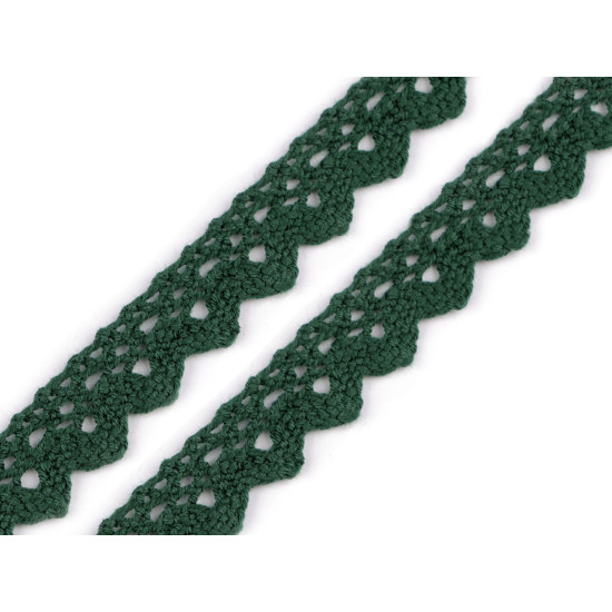 Dantelă bumbac croşetată, lățime 15 mm - Galben (81 Metri) Dantelă bumbac croşetată, lățime 15 mm - Galben (81 Metri)