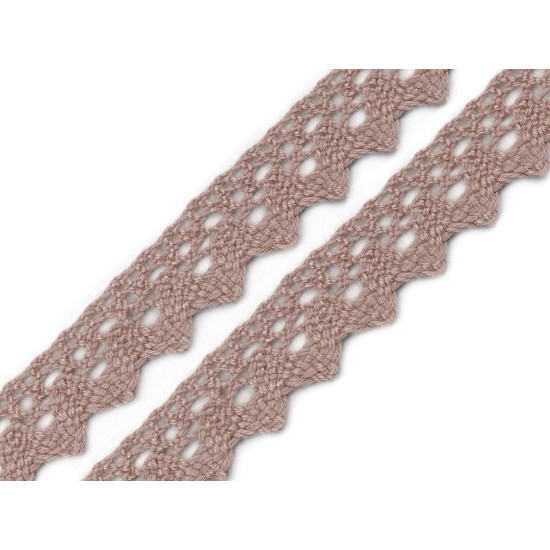 Dantelă bumbac croşetată, lățime 15 mm - Galben (81 Metri) Dantelă bumbac croşetată, lățime 15 mm - Galben (81 Metri)