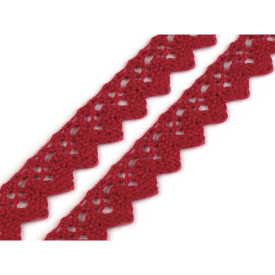 Dantelă bumbac croşetată, lățime 15 mm - Galben (81 Metri) Dantelă bumbac croşetată, lățime 15 mm - Galben (81 Metri)