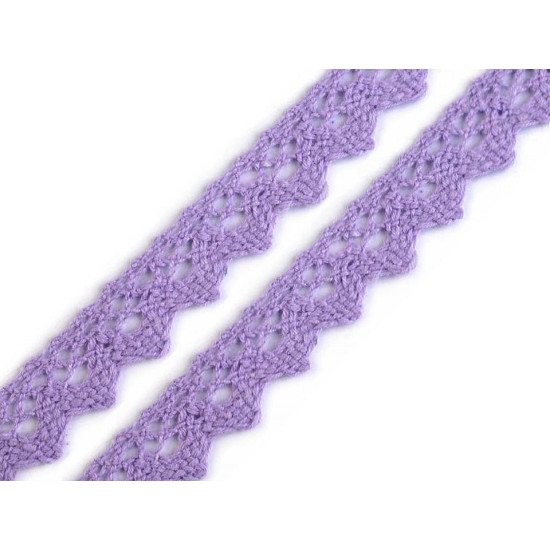 Dantelă bumbac croşetată, lățime 15 mm - Galben (81 Metri) Dantelă bumbac croşetată, lățime 15 mm - Galben (81 Metri)