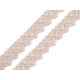 Dantelă bumbac croşetată, lățime 15 mm - Galben (81 Metri) Dantelă bumbac croşetată, lățime 15 mm - Galben (81 Metri)
