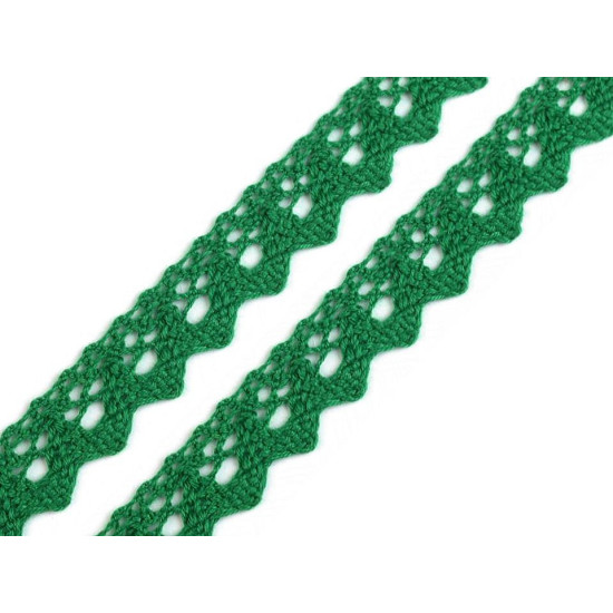 Dantelă bumbac croşetată, lățime 15 mm - Galben (81 Metri) Dantelă bumbac croşetată, lățime 15 mm - Galben (81 Metri)