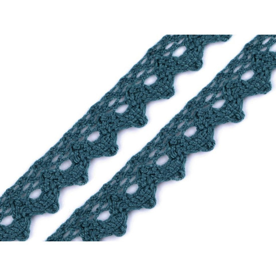Dantelă bumbac croşetată, lățime 15 mm - Galben (81 Metri) Dantelă bumbac croşetată, lățime 15 mm - Galben (81 Metri)