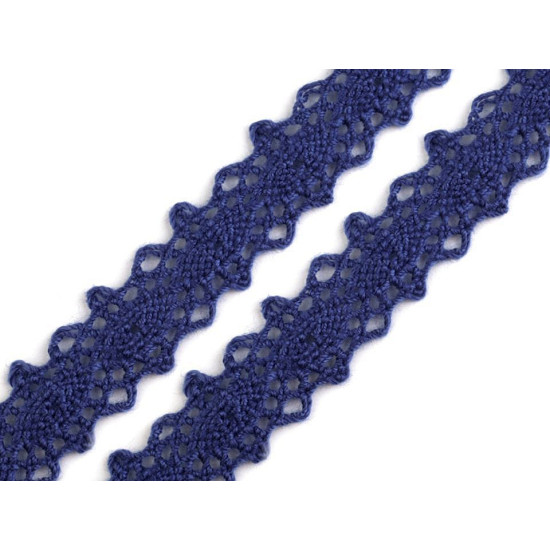 Dantelă bumbac croşetată, lățime 12 mm - Roz deschis (27 Metri) Dantelă bumbac croşetată, lățime 12 mm - Roz deschis (27 Metri)